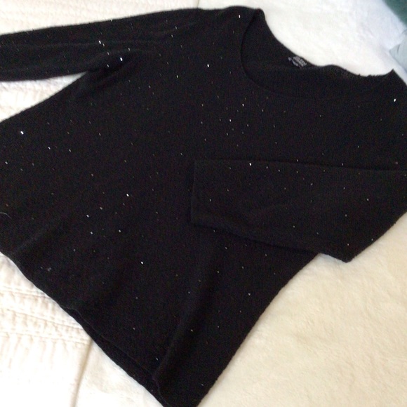 Eileen fisher merino wool sweater with crystals, Medium - Picture 4 of 8
